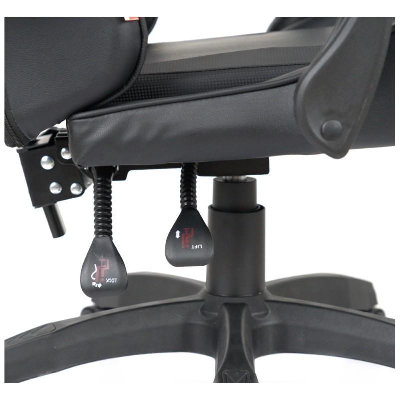 Крісло ігрове Аклас Бешкет ANF підліткове Чорний (PU-чорний) (00160337)