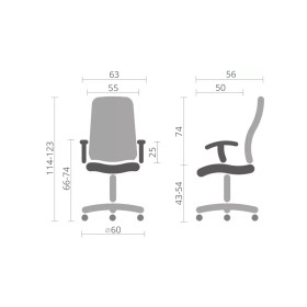 Крісло ігрове Аклас Бешкет ANF підліткове Чорний (PU-чорний) (00160337)