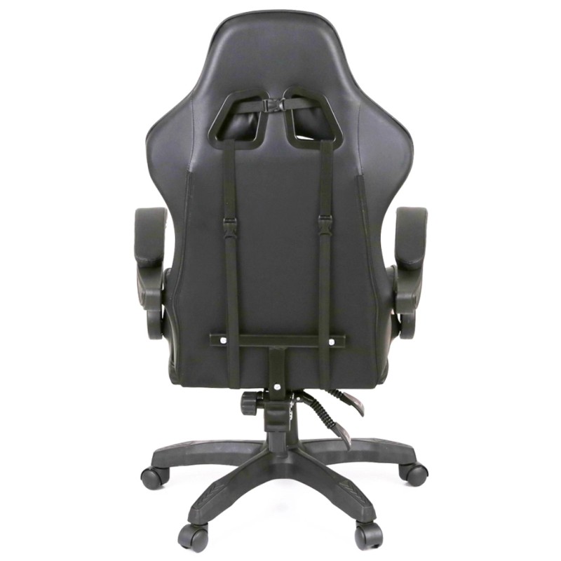 Крісло ігрове Аклас Бешкет ANF підліткове Чорний (PU-чорний) (00160337)