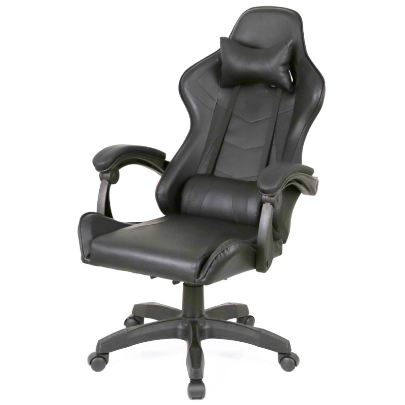 Крісло ігрове Аклас Бешкет ANF підліткове Чорний (PU-чорний) (00160337)