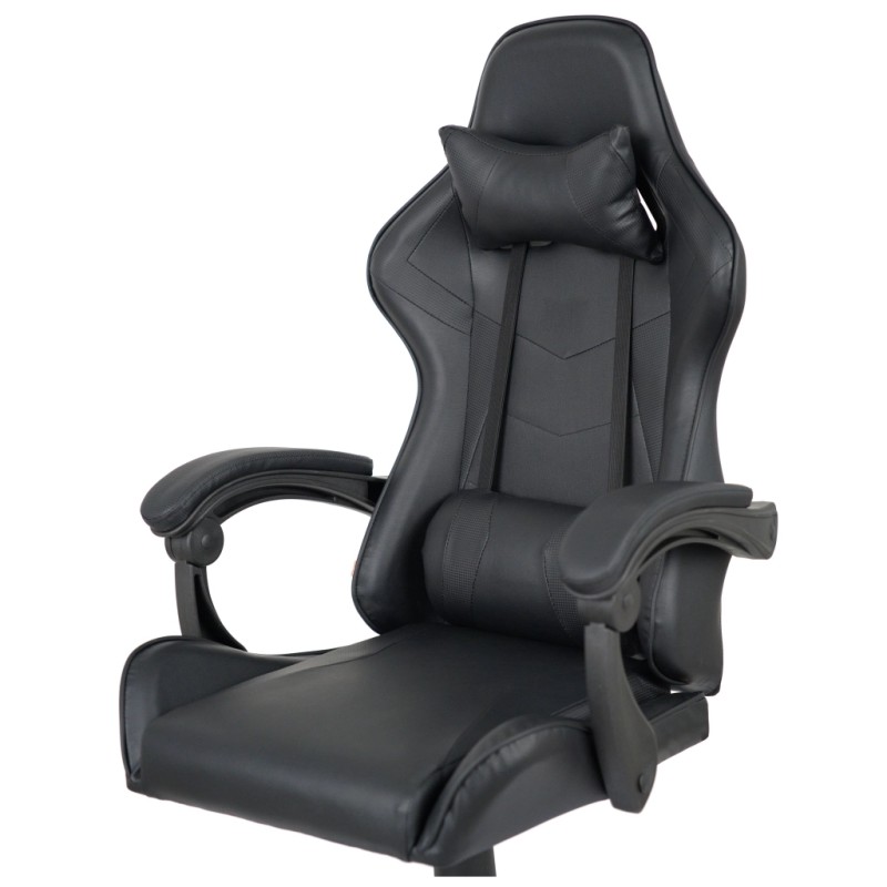 Крісло ігрове Аклас Бешкет ANF підліткове Чорний (PU-чорний) (00160337)