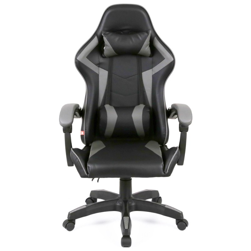 Крісло ігрове Аклас Бешкет ANF підліткове Чорний (PU-чорний/сірий) (00160338)