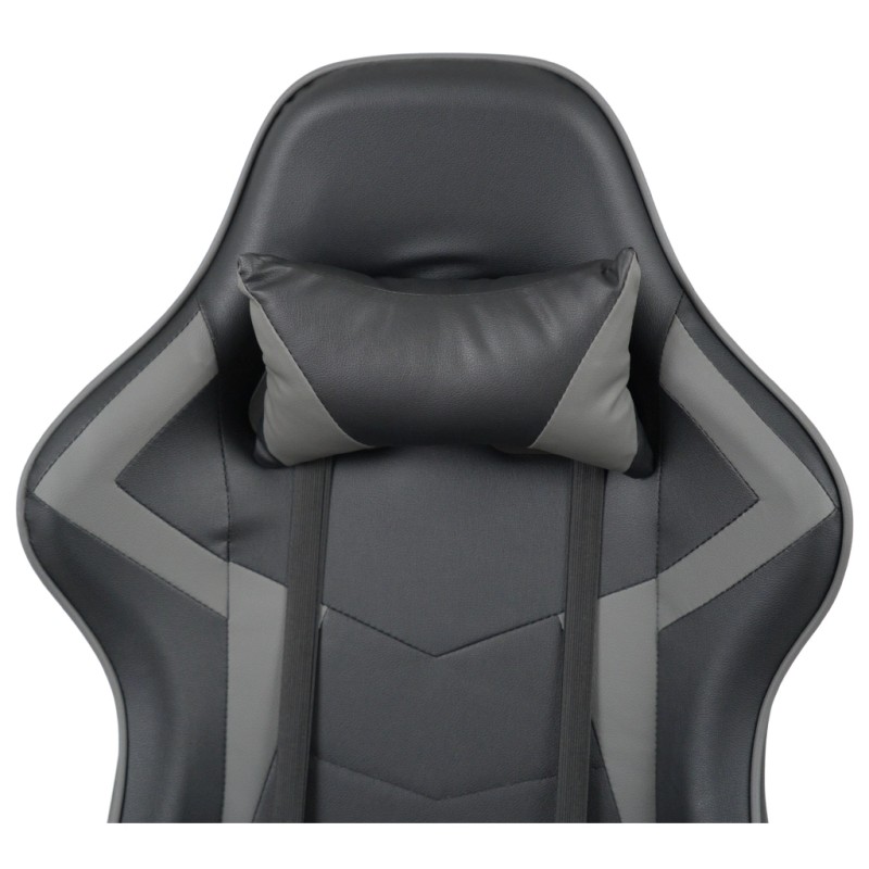 Крісло ігрове Аклас Бешкет ANF підліткове Чорний (PU-чорний/сірий) (00160338)