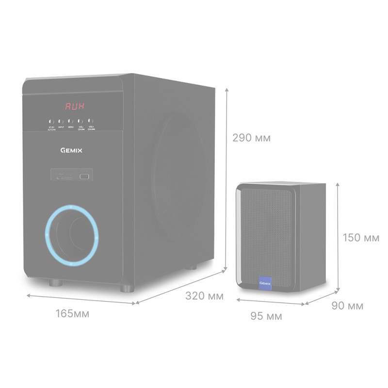 Акустическая система Gemix SB-80BT black