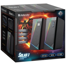 Акустическая система Defender Solar 3 Bluetooth Light USB Black (65103)