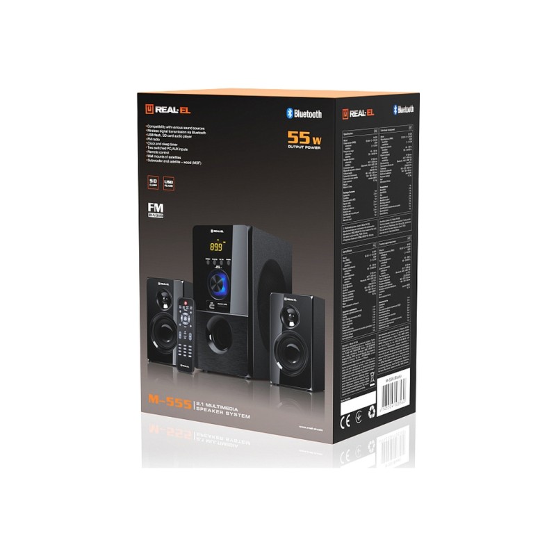 Акустическая система REAL-EL M-555 Black (EL121300013)