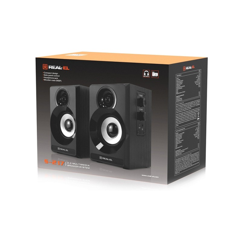 Акустическая система REAL-EL S-217 Black (EL121200013)