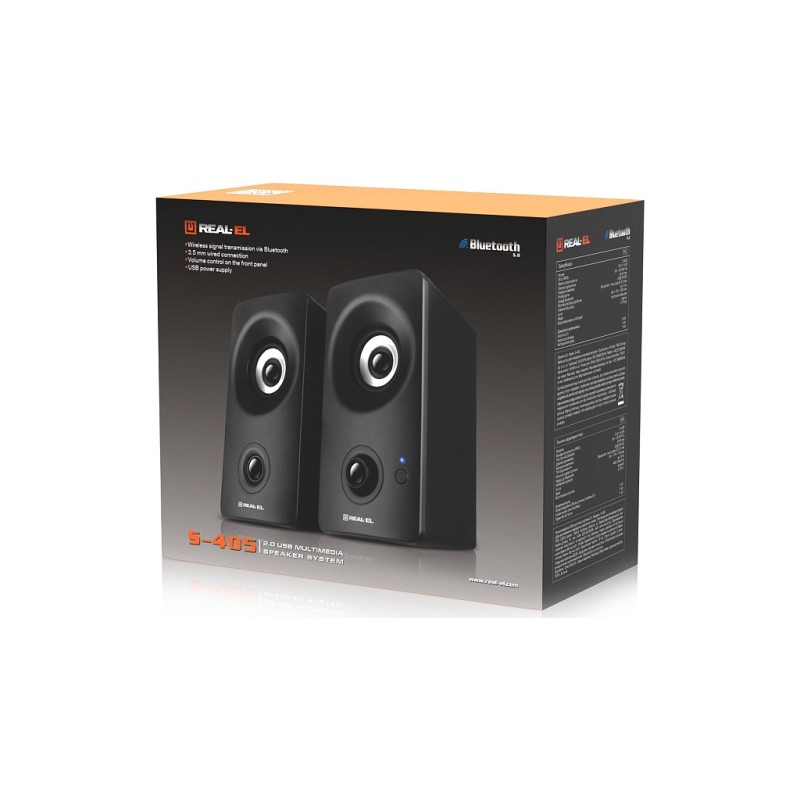Акустическая система REAL-EL S-405 USB Black (EL121100016)
