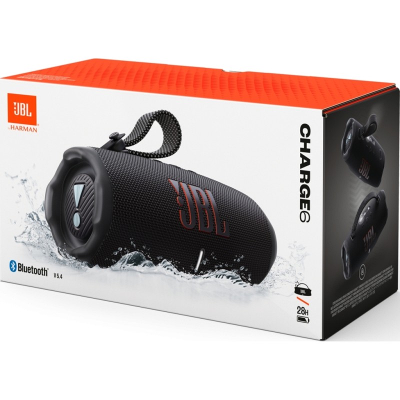 Акустическая система JBL Charge 6 Black (JBLCHARGE6BLK)