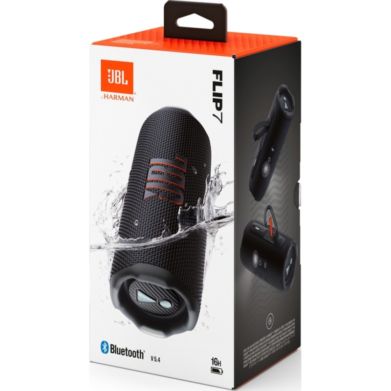 Акустическая система JBL Flip 7 Black (JBLFLIP7BLK)