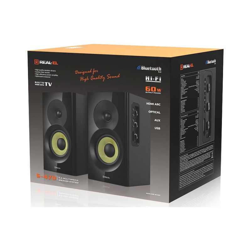 Акустическая система REAL-EL S-470 Black (EL121200018)