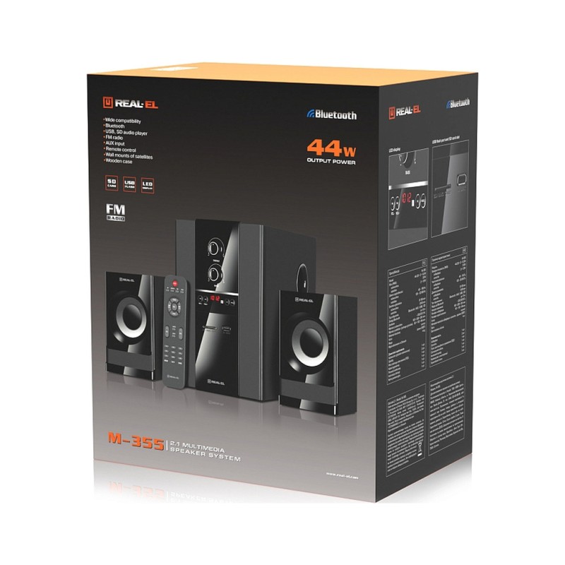 Акустическая система REAL-EL M-355 Black (EL121300015)