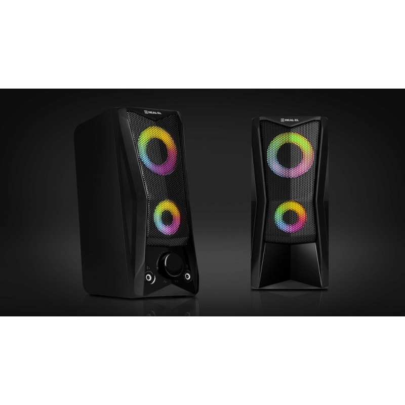 Акустична система REAL-EL S-107 USB Black (EL121100017)