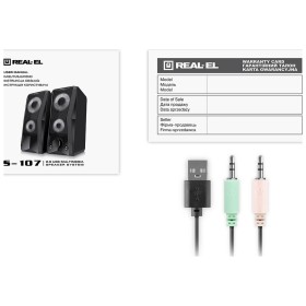 Акустична система REAL-EL S-107 USB Black (EL121100017)