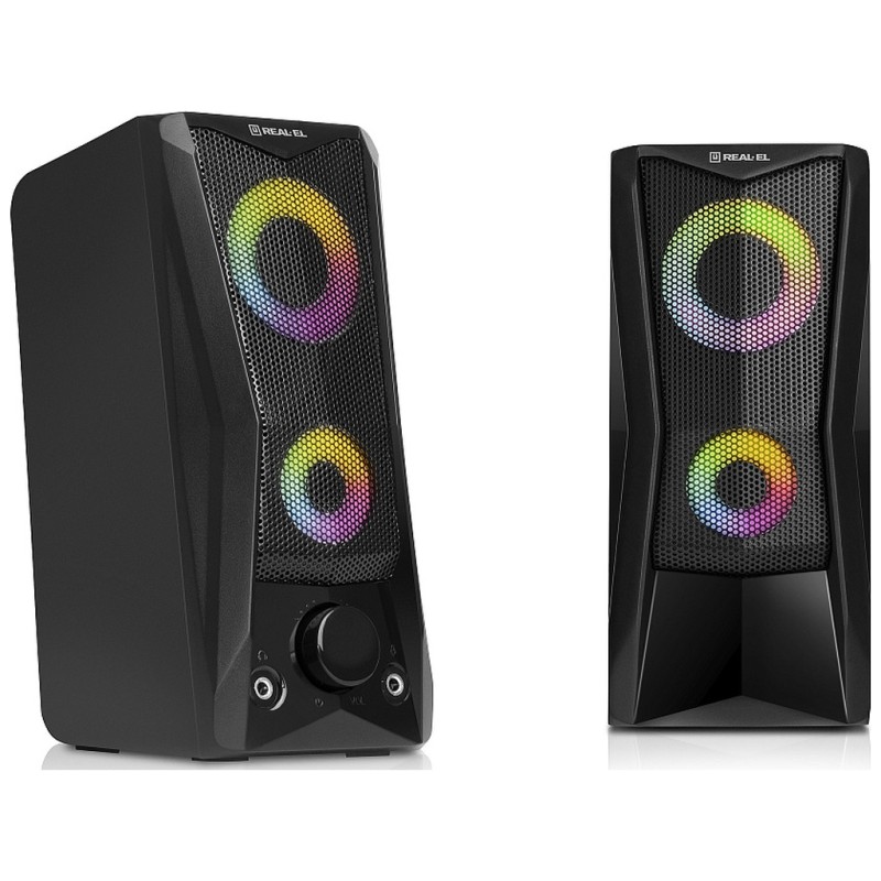 Акустична система REAL-EL S-107 USB Black (EL121100017)