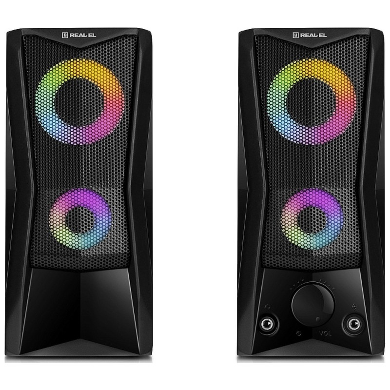 Акустична система REAL-EL S-107 USB Black (EL121100017)