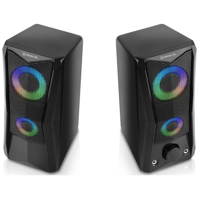 Акустична система REAL-EL S-107 USB Black (EL121100017)