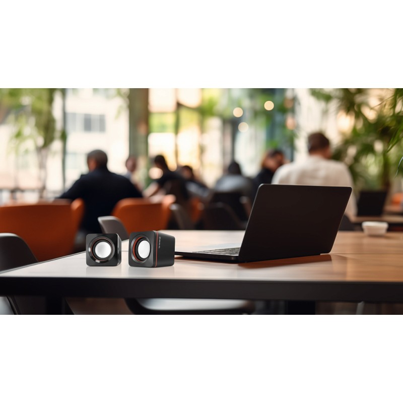 Акустична система REAL-EL S-13 USB Black (EL121100021)