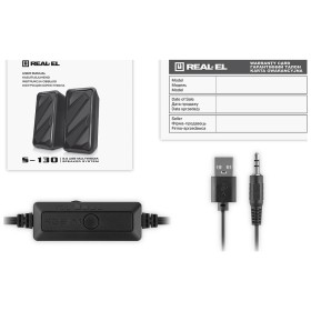 Акустическая система REAL-EL S-130 USB Black (EL121100018)