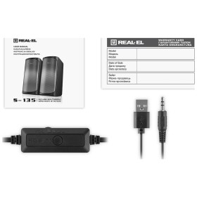 Акустическая система REAL-EL S-135 USB Black (EL121100019)