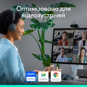 Веб-камера Logitech Brio 4K Ultra HD Graphite (960-001718)