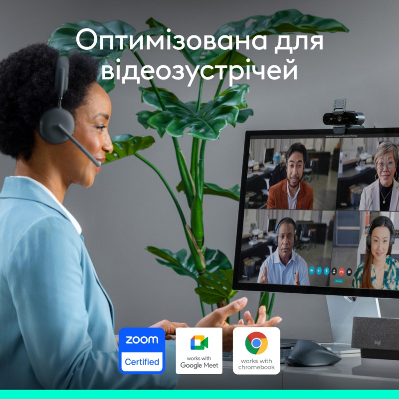 Веб-камера Logitech Brio 4K Ultra HD Graphite (960-001718)