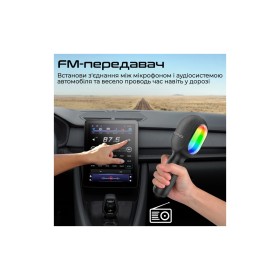 Микрофон Promate VocalMic Bluetooth 2 x AUX LED Black (vocalmic.black)