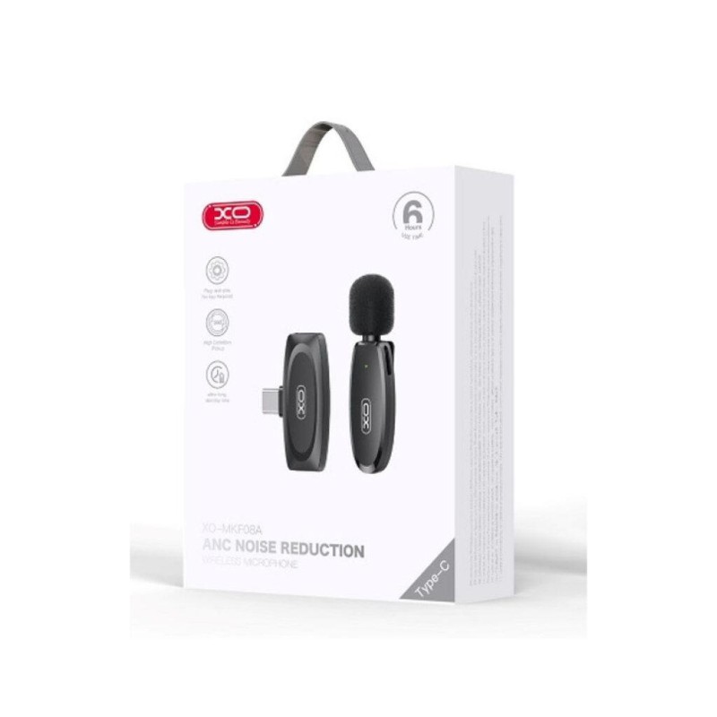 Микрофон XO MKF08A з придушенням шуму Type-C Black (XO-MKF08A-TC)
