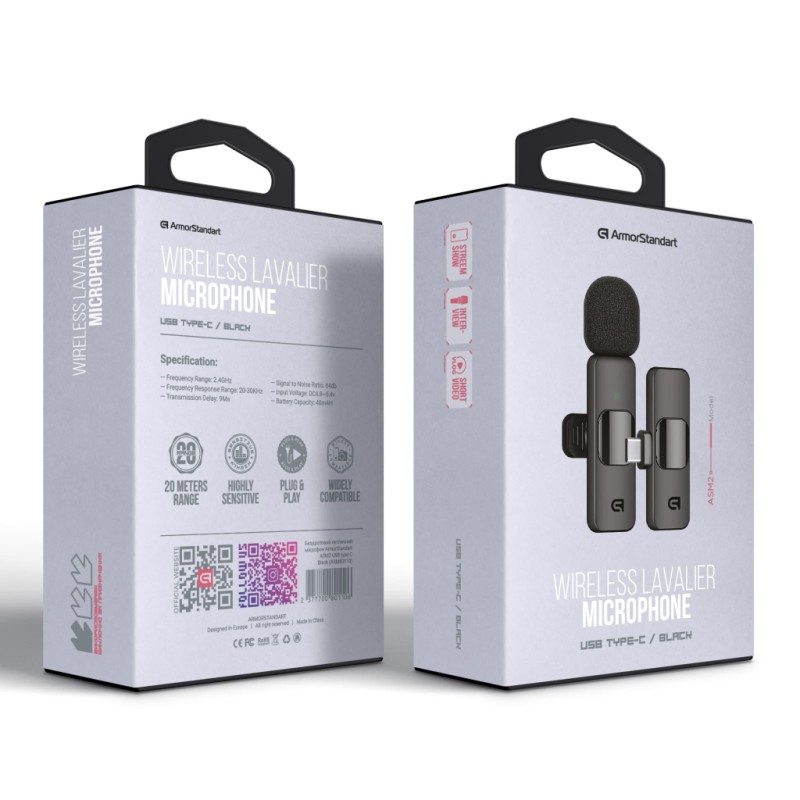 Микрофон Armorstandart ASM2 USB Type-C Black (ARM80110)