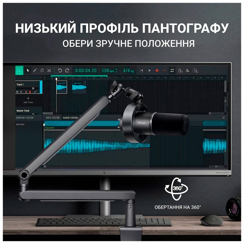 Микрофон Fifine T688 USB/XLR Black (T688)