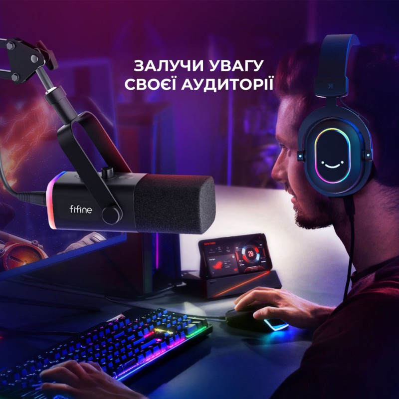 Микрофон Fifine AM8T USB Black (AM8T)