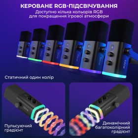 Микрофон Fifine AM8T USB Black (AM8T)