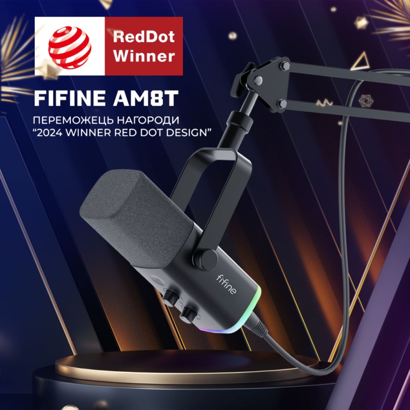 Микрофон Fifine AM8T USB Black (AM8T)