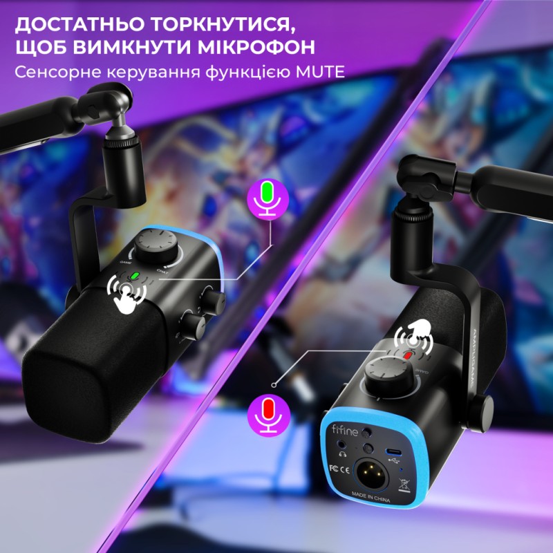 Микрофон Fifine AM9 USB Black (AM9)