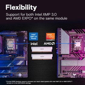 Модуль пам'яті для комп'ютера DDR5 32GB (2x16GB) 6400 MHz Pro Overclocking White Micron (CP2K16G64C38U5W)