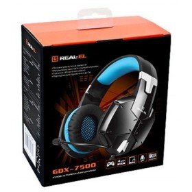 Наушники REAL-EL GDX-7500 black-blue