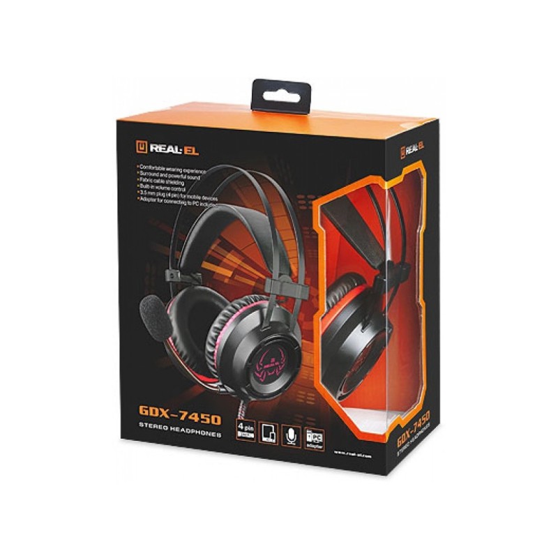 Наушники REAL-EL GDX-7450 Black