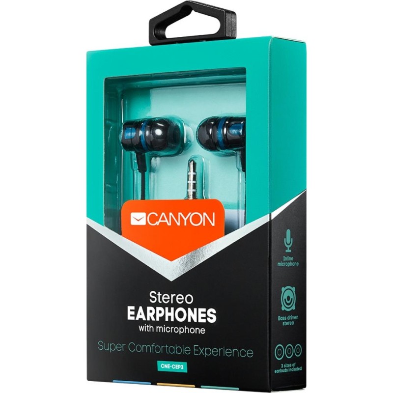Наушники Canyon CNE-CEP3G Green (CNE-CEP3G)