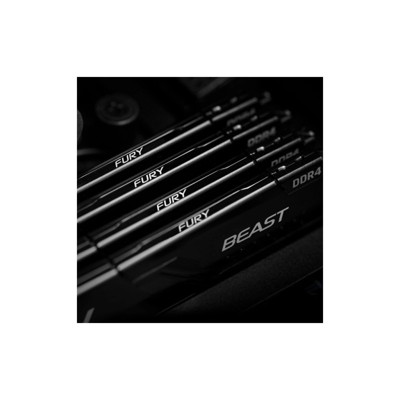 Модуль памяти для компьютера DDR4 32GB (2x16GB) 3200 MHz Beast Black Kingston Fury (ex.HyperX) (KF432C16BB1K2/32WP)
