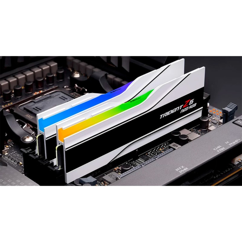 Модуль памяти для компьютера DDR5 32GB (2x16GB) 6000 MHz Trident Z5 Neo RGB Matte White G.Skill (F5-6000J2836G16GX2-TZ5NRW)