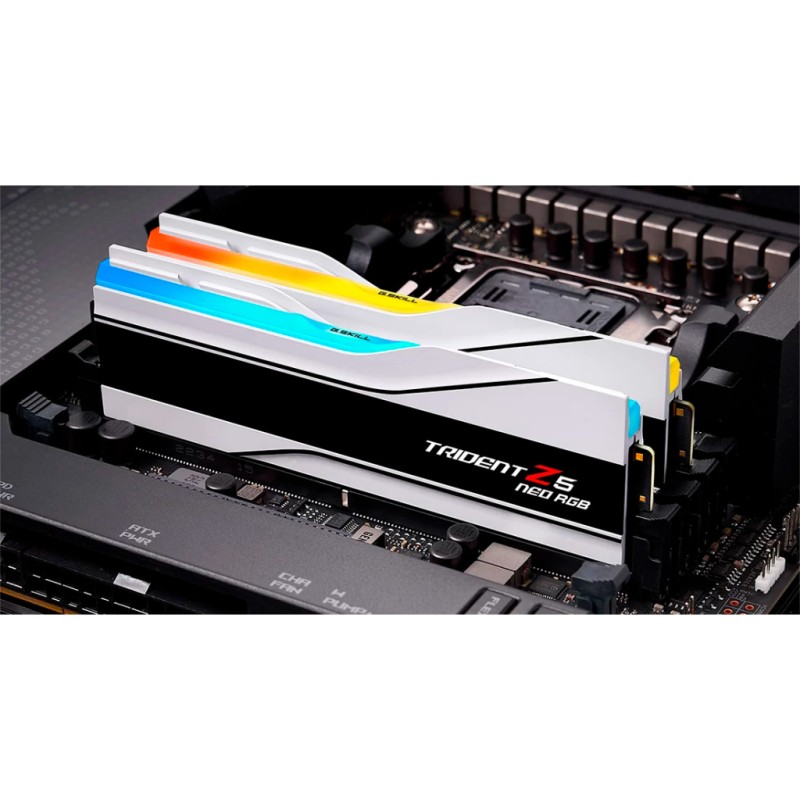 Модуль памяти для компьютера DDR5 32GB (2x16GB) 6000 MHz Trident Z5 Neo RGB Matte White G.Skill (F5-6000J2836G16GX2-TZ5NRW)