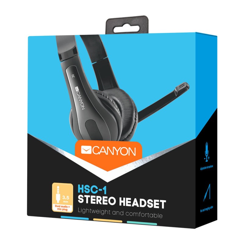 Наушники Canyon HSC-1 Black (CNS-CHSC1B)