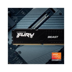 Модуль памяти для компьютера DDR5 64GB (2x32GB) 5600 MHz Fury Beast Black Kingston Fury (ex.HyperX) (KF556C36BBE2K2-64)