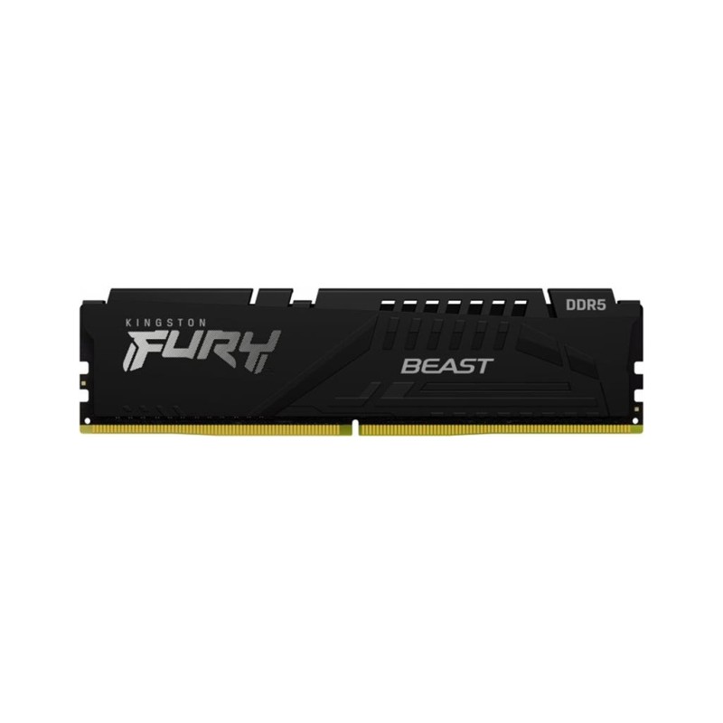 Модуль памяти для компьютера DDR5 64GB (2x32GB) 5600 MHz Fury Beast Black Kingston Fury (ex.HyperX) (KF556C36BBE2K2-64)