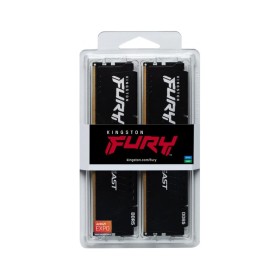Модуль памяти для компьютера DDR5 64GB (2x32GB) 5600 MHz Fury Beast Black Kingston Fury (ex.HyperX) (KF556C36BBE2K2-64)
