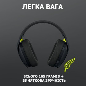 Наушники Logitech G435 Lightspeed Wireless Gaming Headset Black (981-001050)