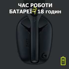 Наушники Logitech G435 Lightspeed Wireless Gaming Headset Black (981-001050)