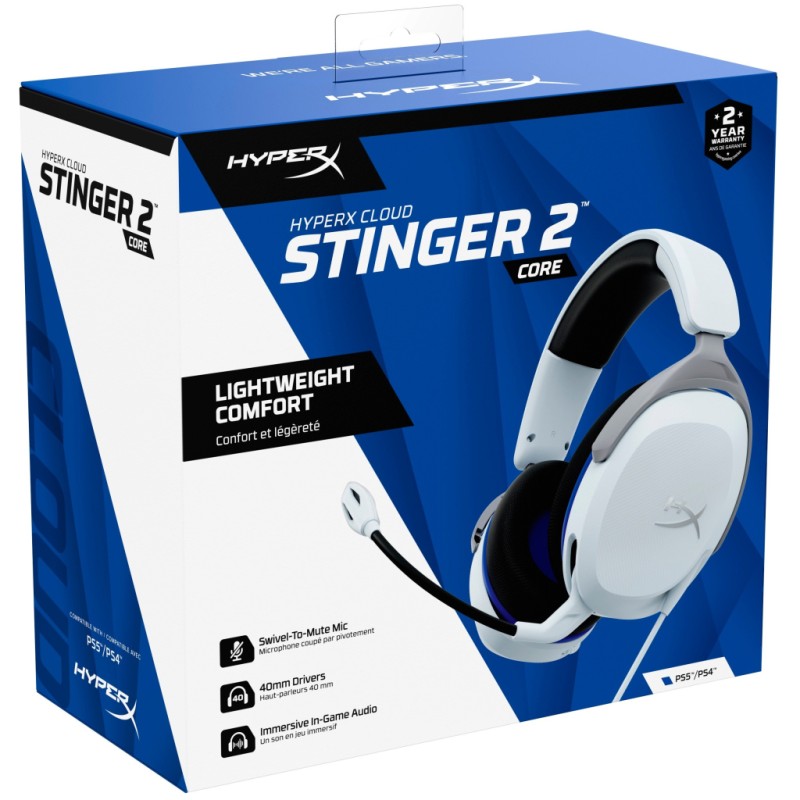 Наушники HyperX Cloud Stinger 2 Core for PlayStation White (6H9B5AA)