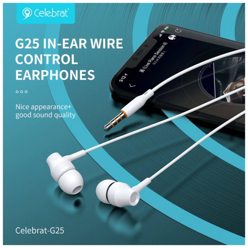 Наушники Celebrat G25 White (1006645)