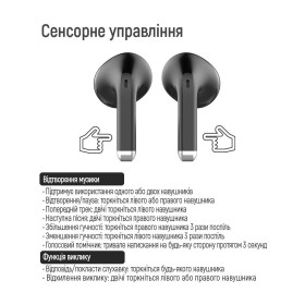 Наушники ColorWay Slim TWS-2 Earbuds Black (CW-TWS2BK)